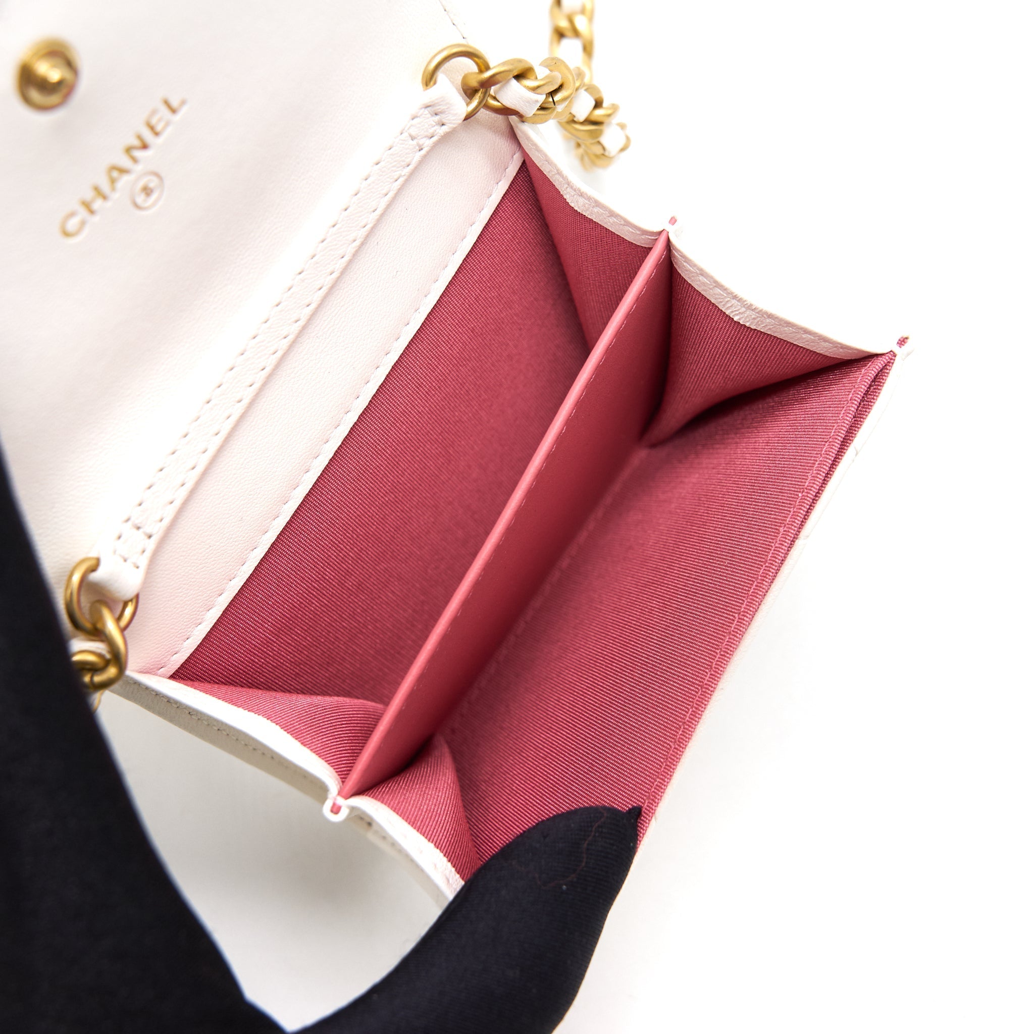 Chanel 19 Flap Coin Purse with Chain