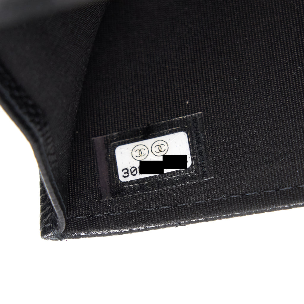 Chanel Caviar Small Flap Wallet With Chain