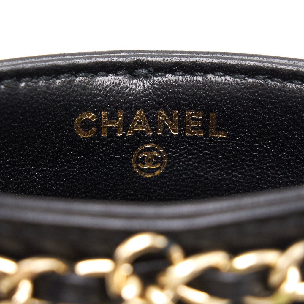 Chanel Gold Clutch O Chain Phone Holder Crossbody Bag