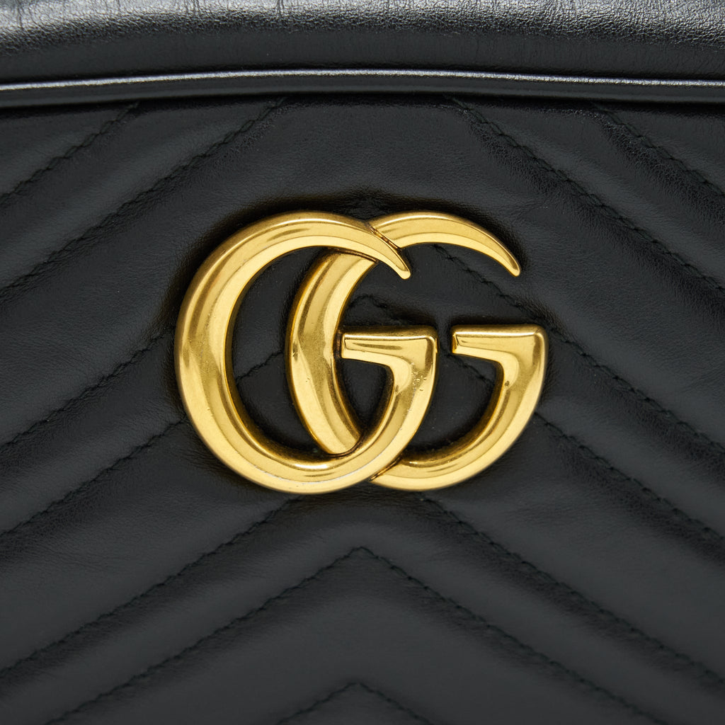 Gucci GG Marmont Matelasse Shoulder Bag Black