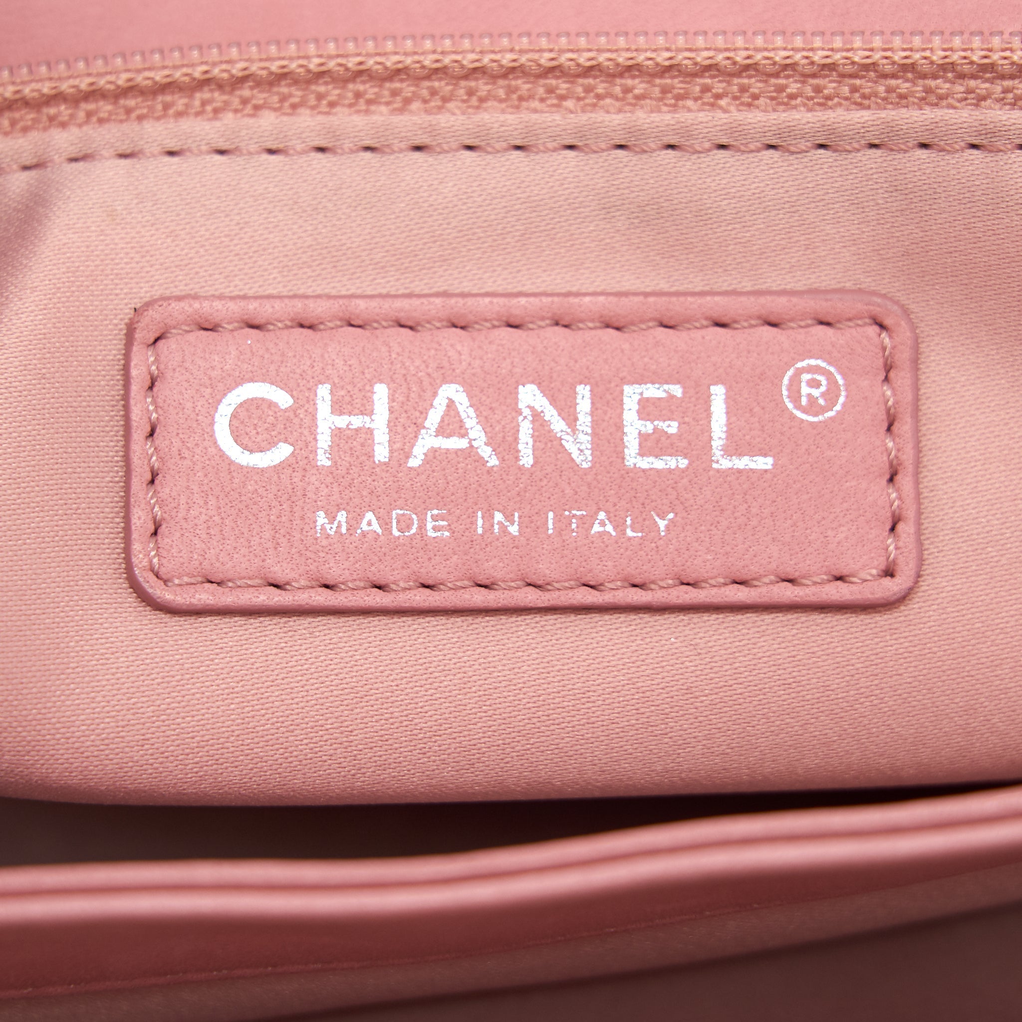 Chanel Python Skin Flap Bag Pink