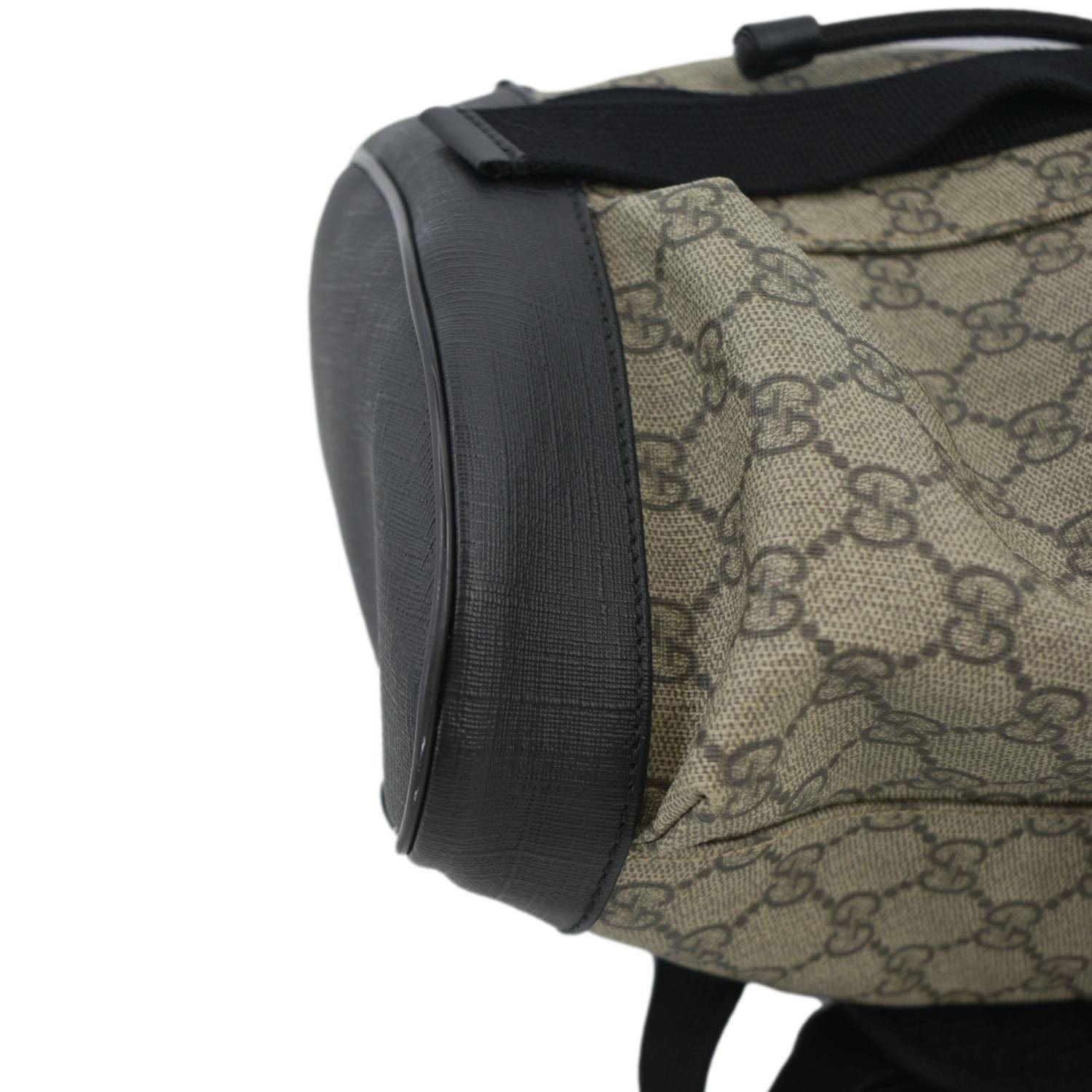 GUCCI Soft GG Supreme Canvas Backpack Bag Beige