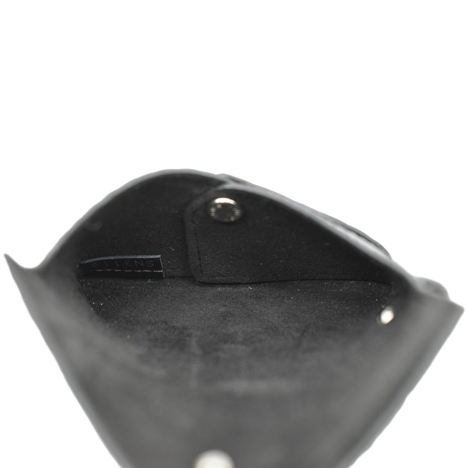 LOUIS VUITTON Kirigami Necklace Epi Leather Clutch Black