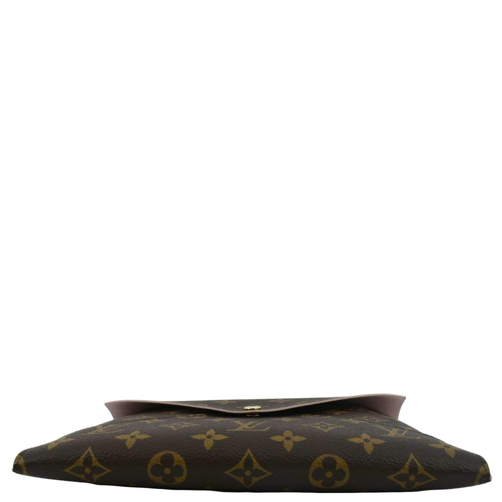 LOUIS VUITTON Kirigami Pochette Large Monogram Canvas Clutch Brown