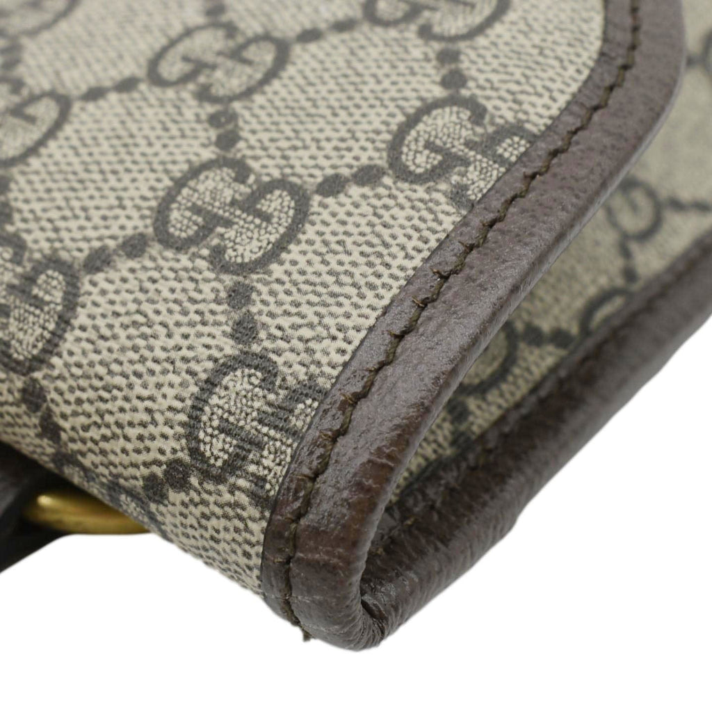GUCCI Neo Vintage Medium GG Supreme Canvas Messenger Bag Beige 598604