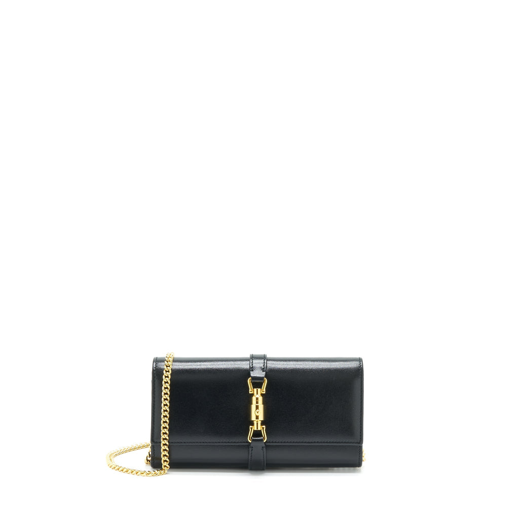 Gucci Jackie 1961 Chain Wallet Black