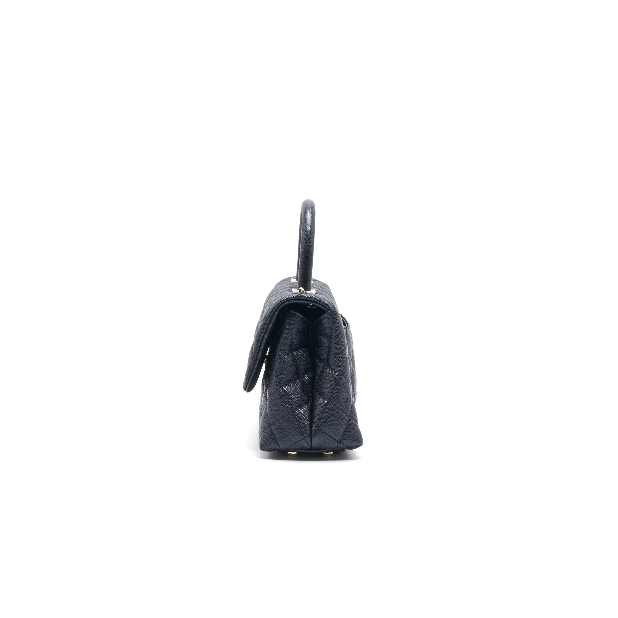 Chanel Mini Coco Handle Iridescent Navy L