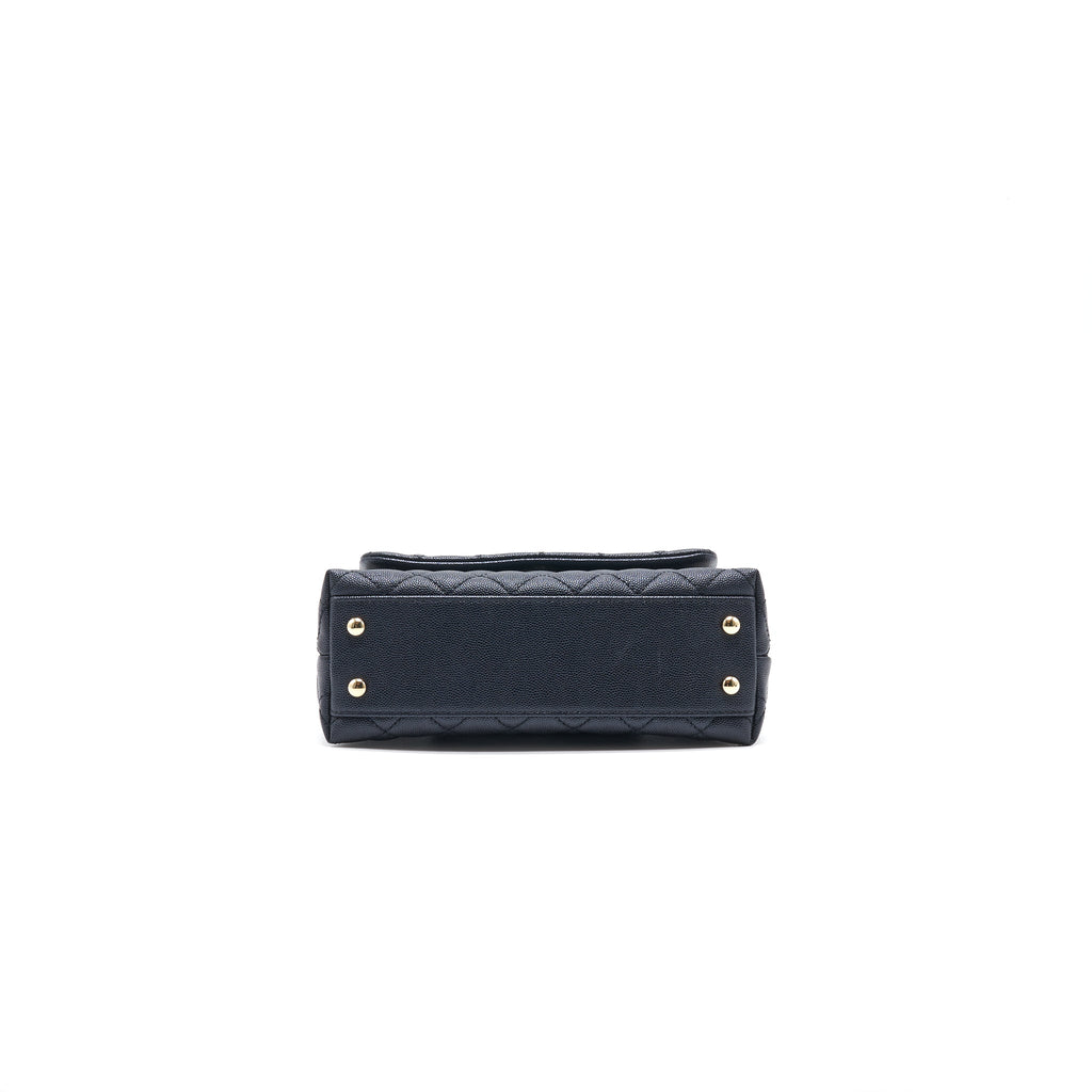 Chanel Mini Coco Handle Iridescent Navy L