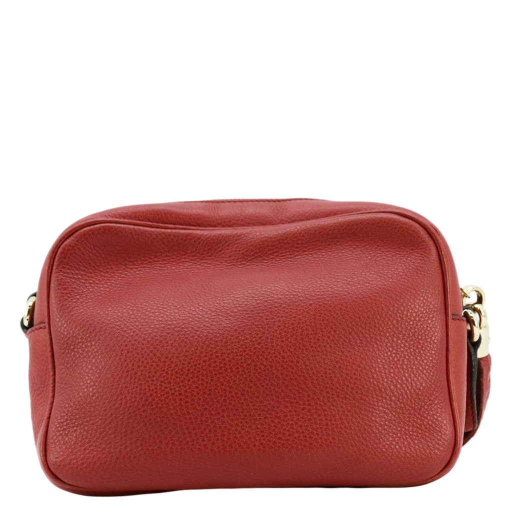 GUCCI Soho Disco Leather Crossbody Bag Red 308364
