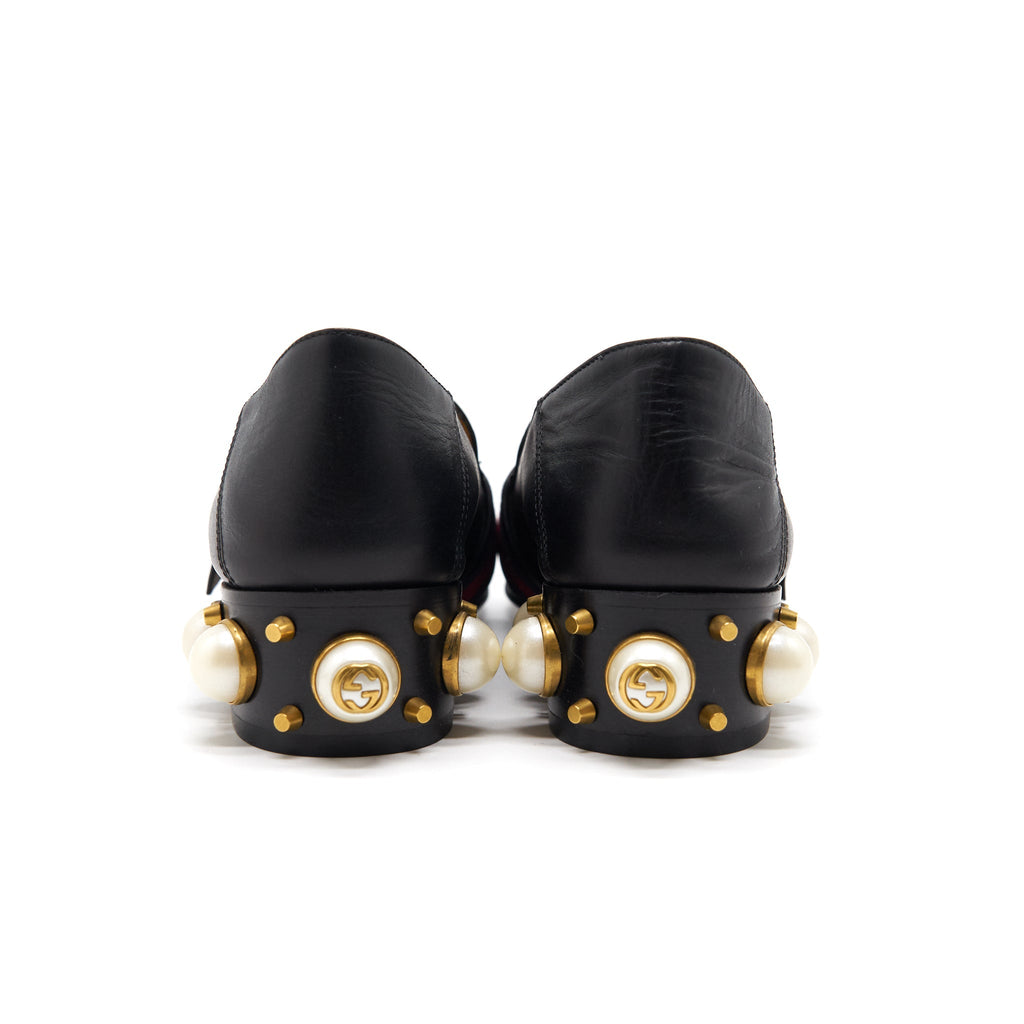Gucci Leather Mini Heel Loafer Size 35.5