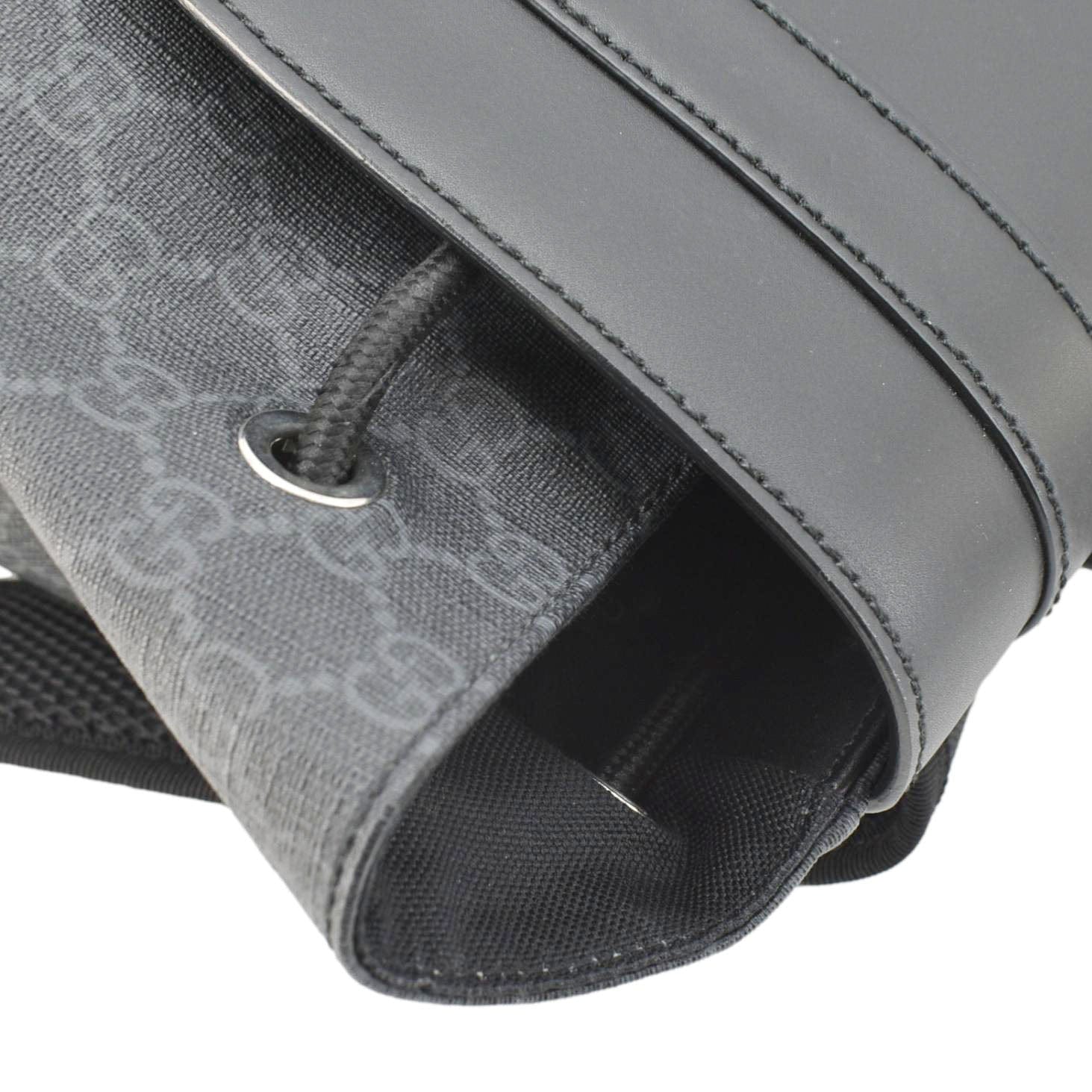 GUCCI GG Supreme Canvas Backpack Black 495563