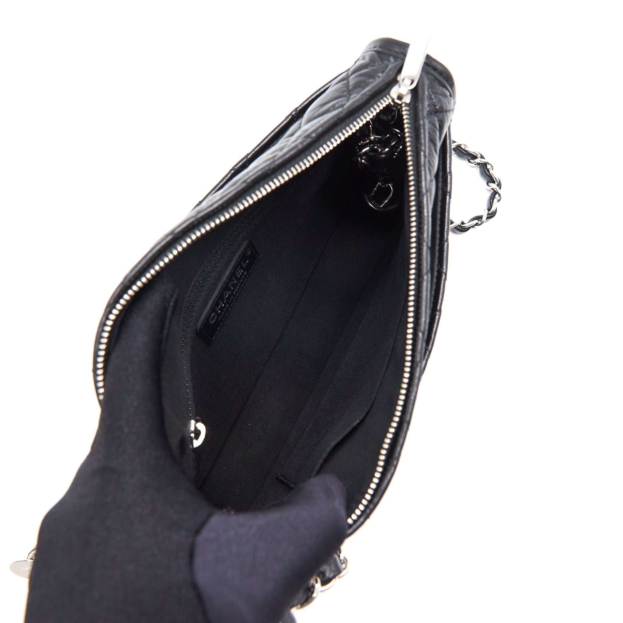 Chanel 18B Calfskin Camera Case Black