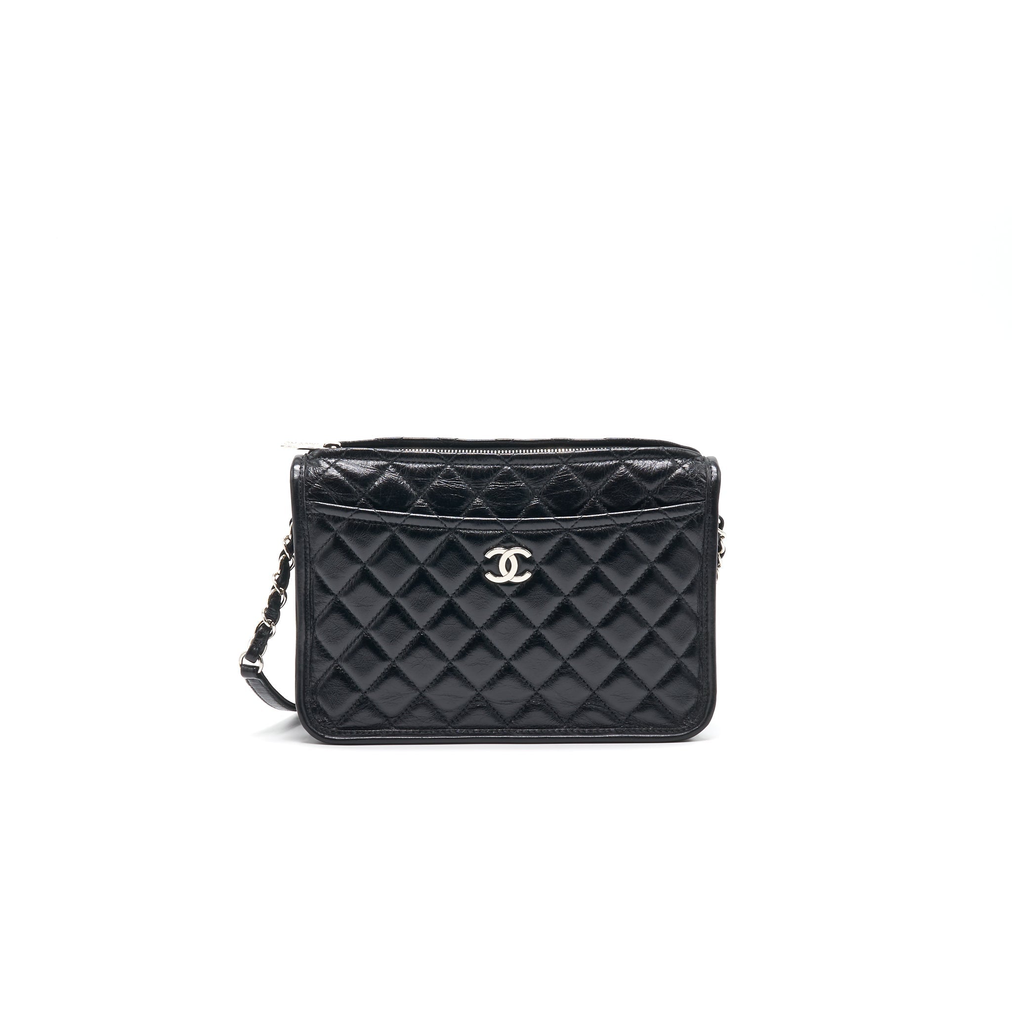 Chanel 18B Calfskin Camera Case Black