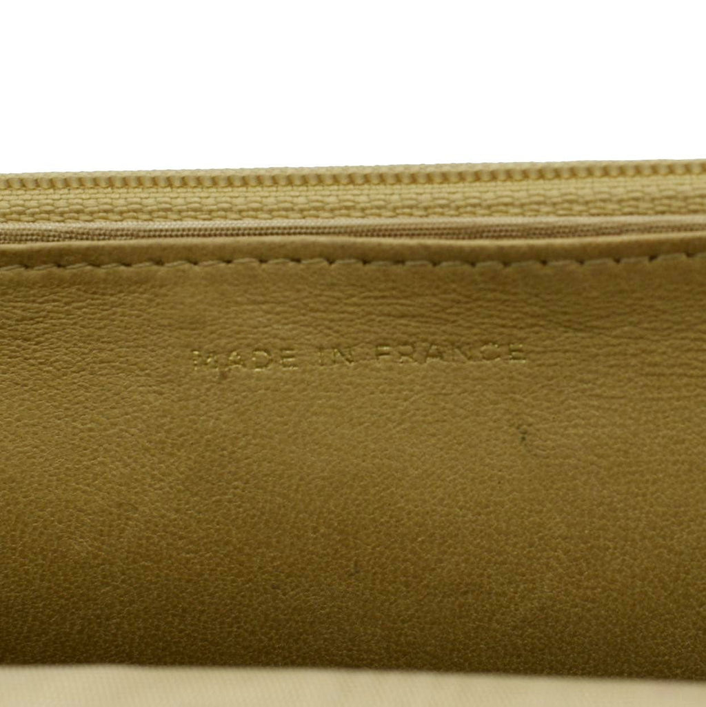 CHANEL Timeless Caviar Leather Wallet On Chain Clutch Crossbody Bag Beige
