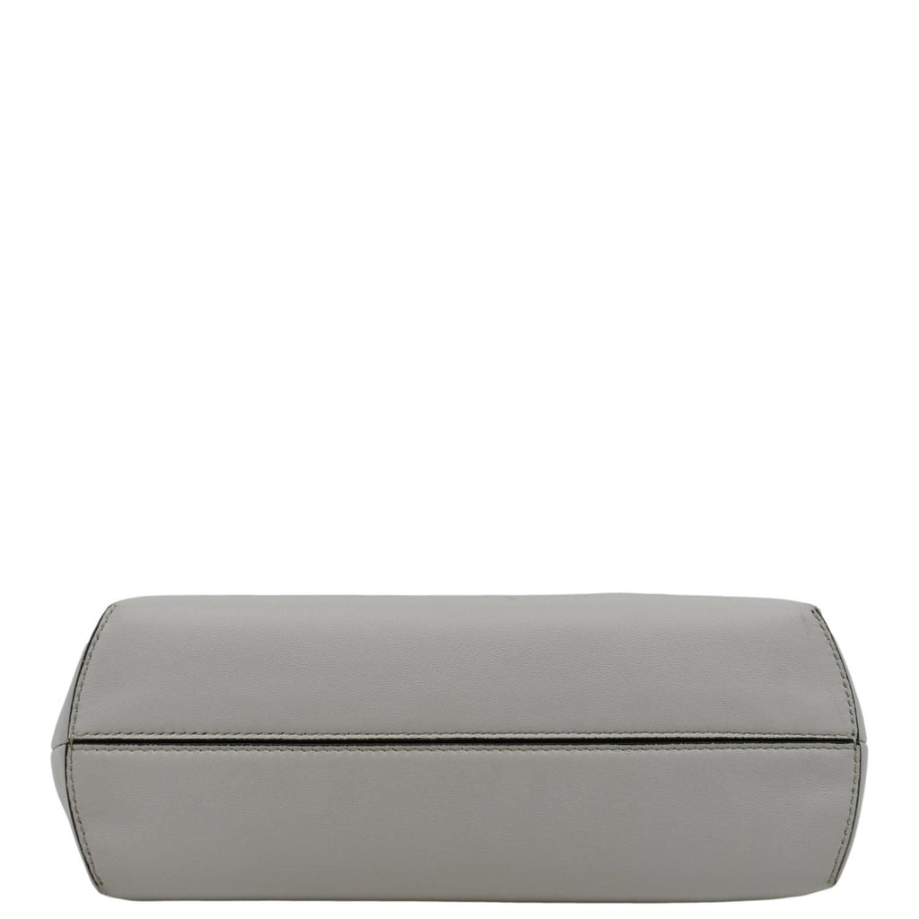 FENDI First Small Nappa Leather Shoulder Bag Light Gray