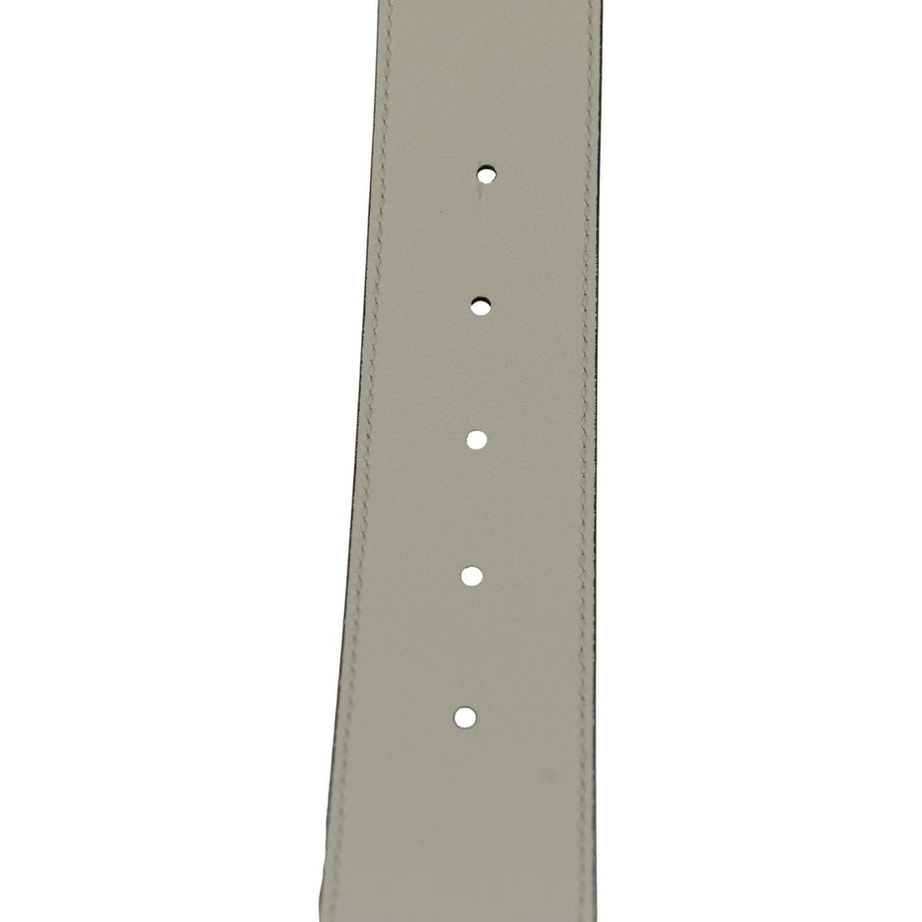 GUCCI Double G buckle Marmont Leather Belt Off White 400593 Size 70/28