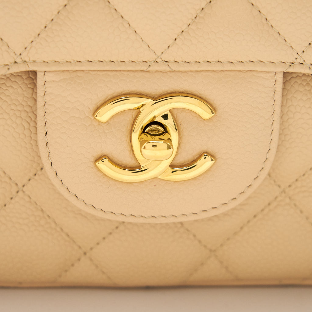 Chanel Jumbo Classic Double Flap Bag Beige