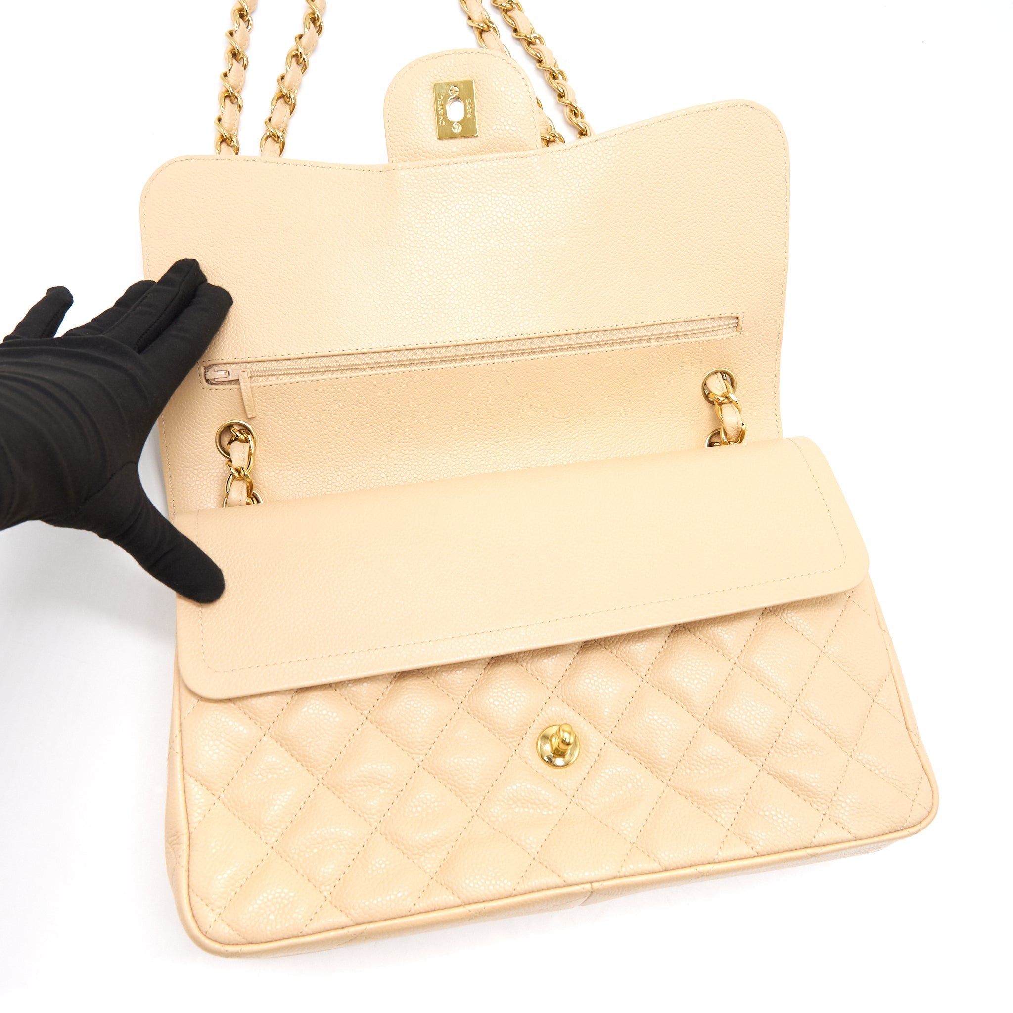 Chanel Jumbo Classic Double Flap Bag Beige