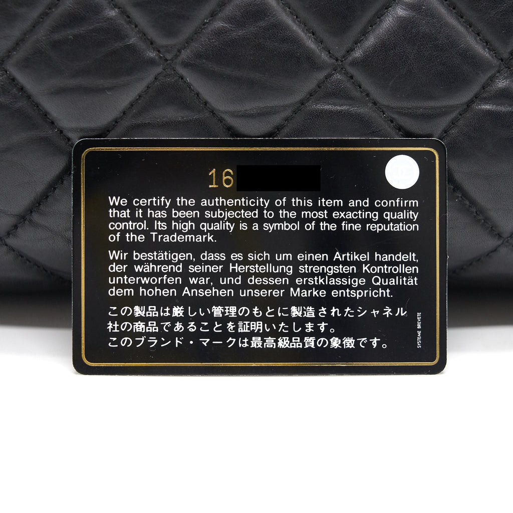 Chanel Calfskin Flap Bag Black