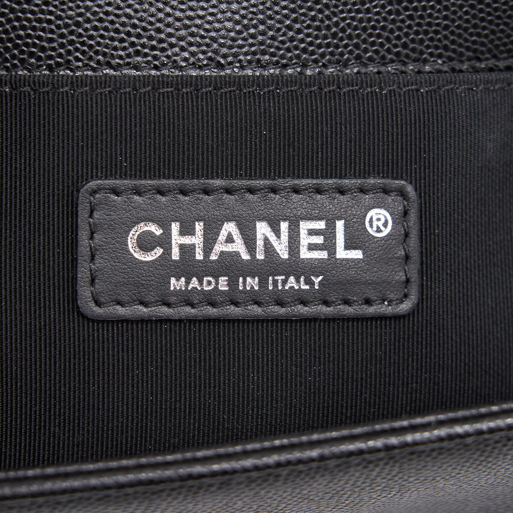 Chanel Small Leboy Cavier Black ruthenium Hardware