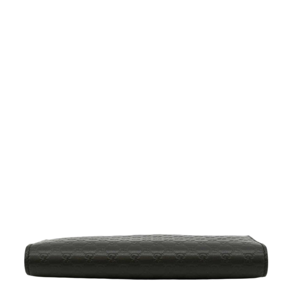 GUCCI Microguccissima GG Leather Bi-fold Long Wallet Black 544479
