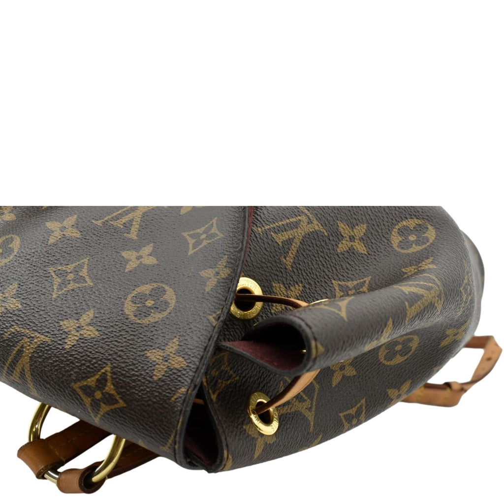 LOUIS VUITTON Montsouris NM Monogram Canvas Backpack Bag Brown