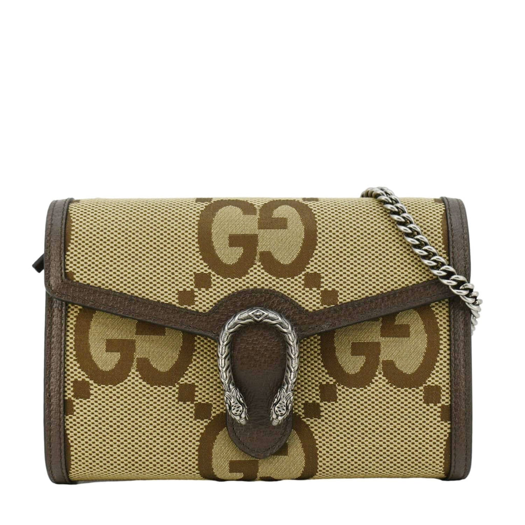 GUCCI Dionysus Mini GG Canvas Crossbody Bag Beige 407231