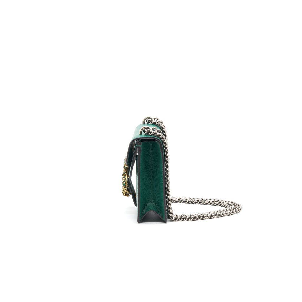 Gucci Dionysus Mini Leather Bag Green