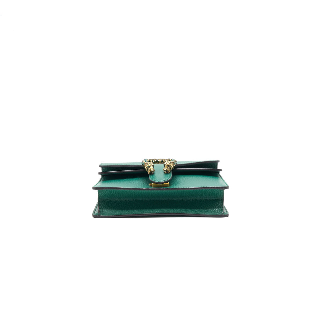 Gucci Dionysus Mini Leather Bag Green