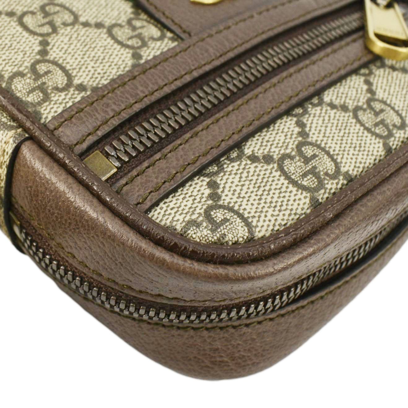 GUCCI Ophidia GG Canvas Messenger Bag Brown 598127