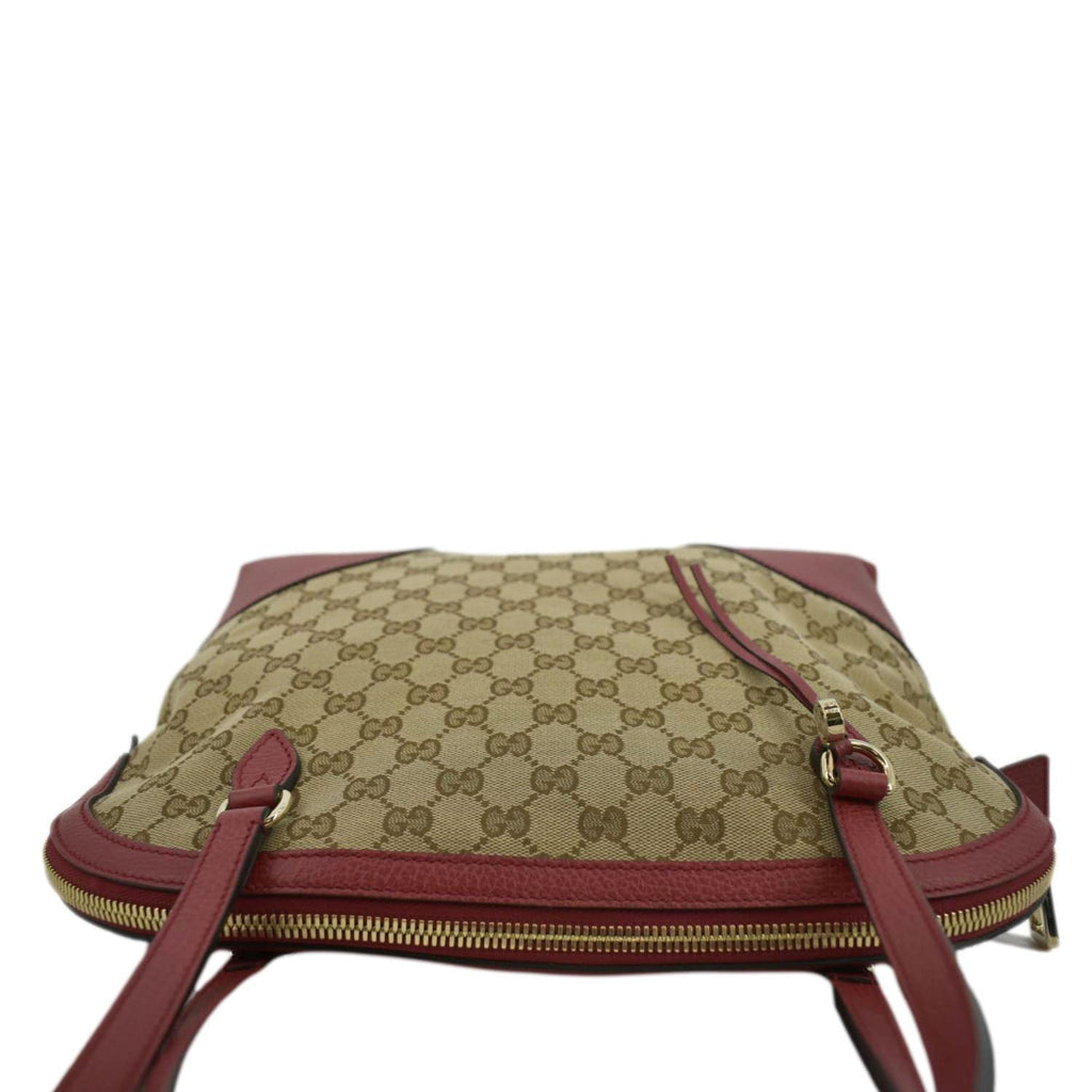 GUCCI Bree Dome GG Canvas Shoulder Bag Beige 449243