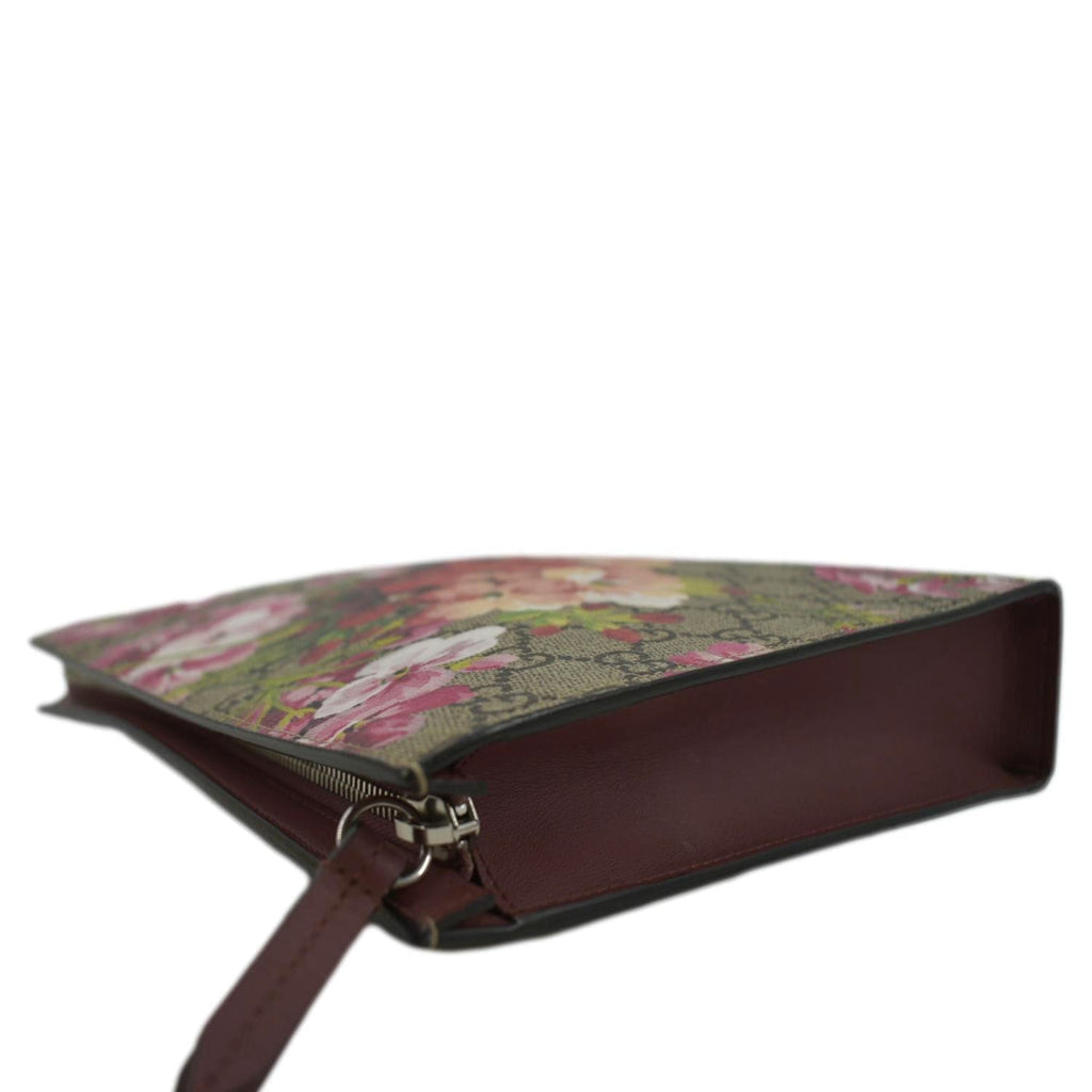 GUCCI GG Supreme Monogram Blooms Large Cosmetic Case Dry Rose 430268