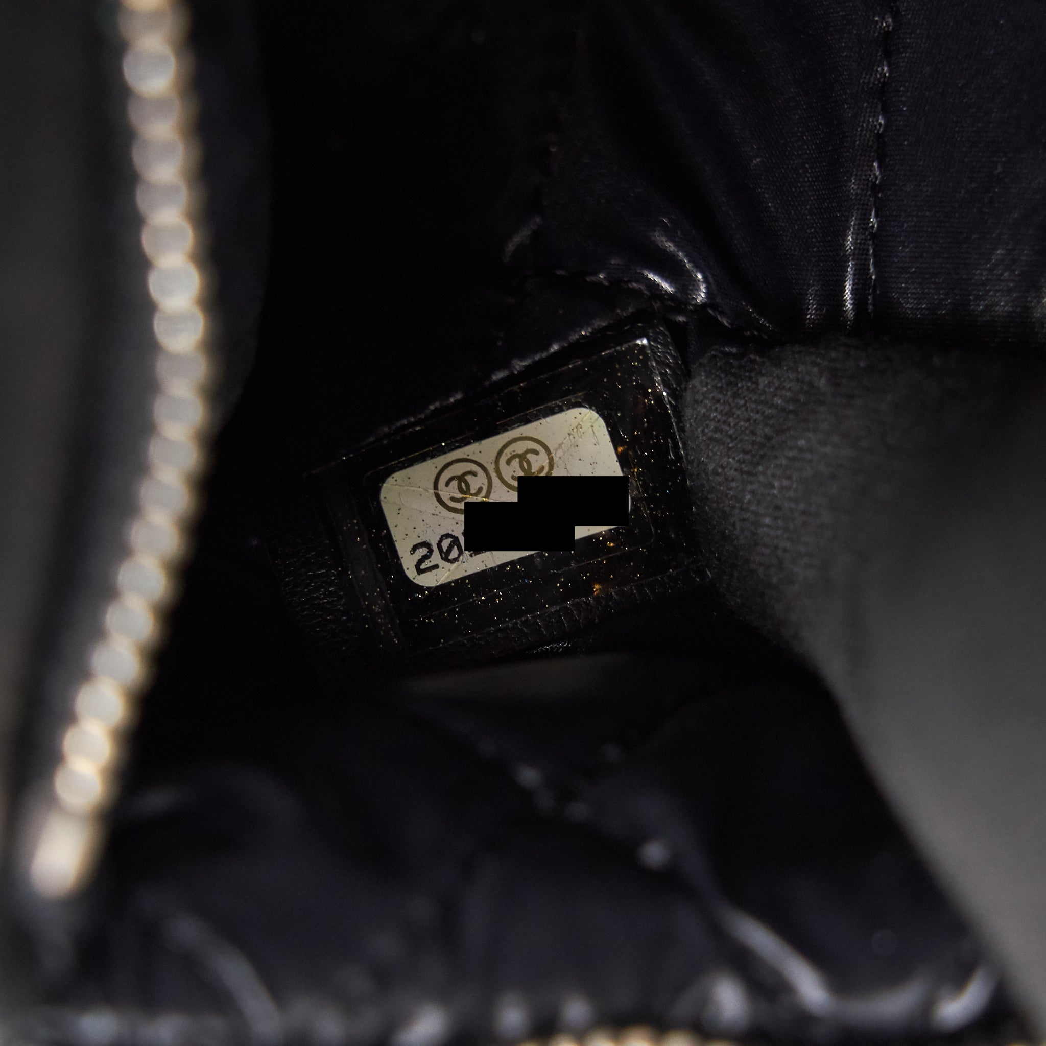 Chanel Patent Leather Fold Over Clutch Black