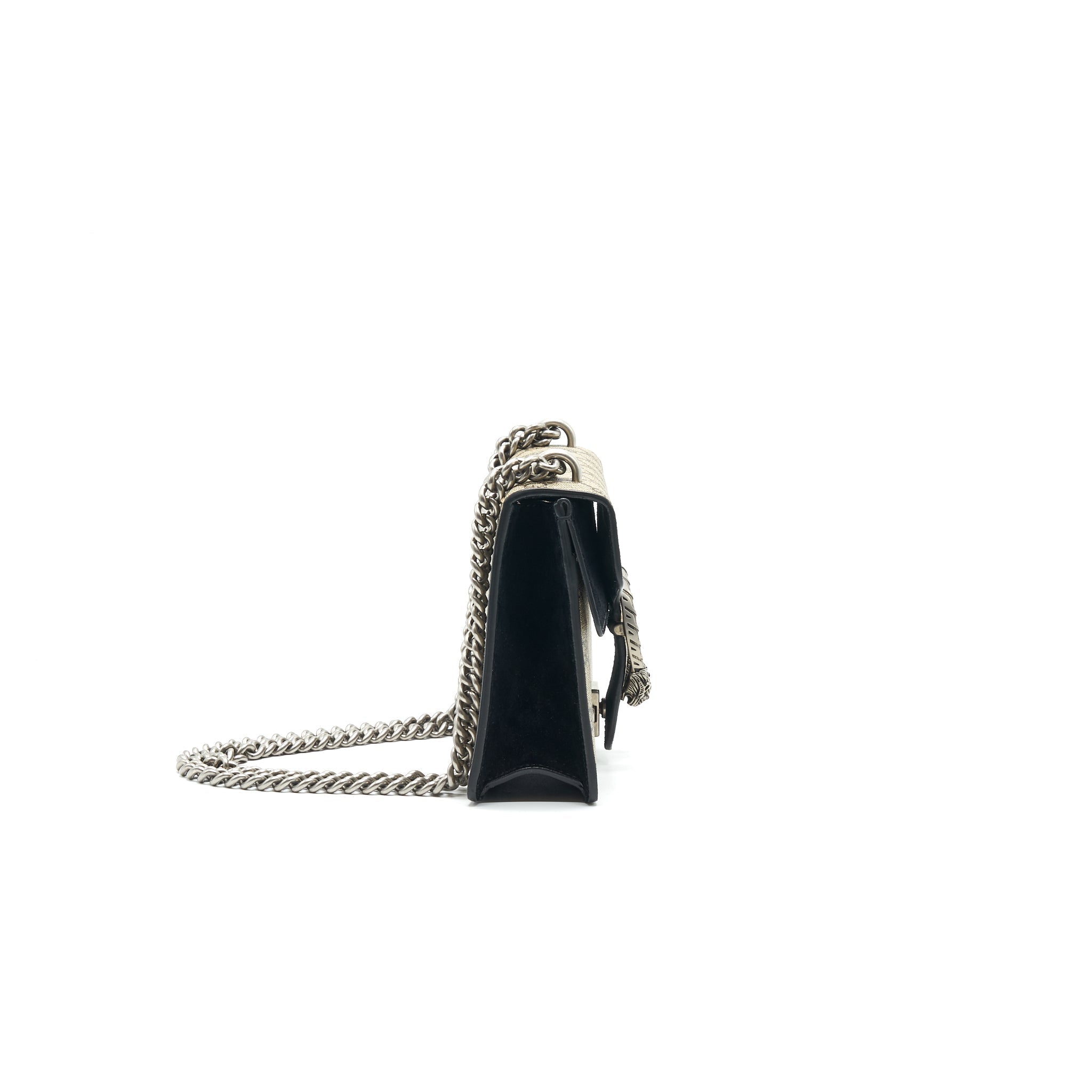 GUCCI DIONYSUS GG SUPREME MINI BAG BLACK