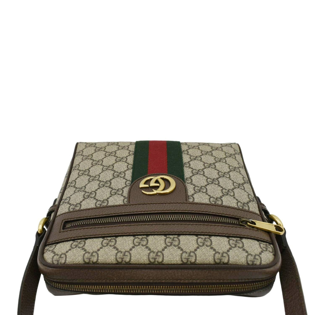 GUCCI Ophidia Small GG Canvas Messenger Bag Beige 547926
