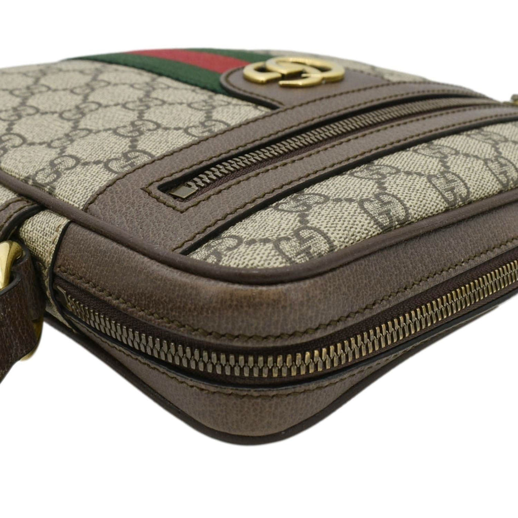 GUCCI Ophidia Small GG Canvas Messenger Bag Beige 547926