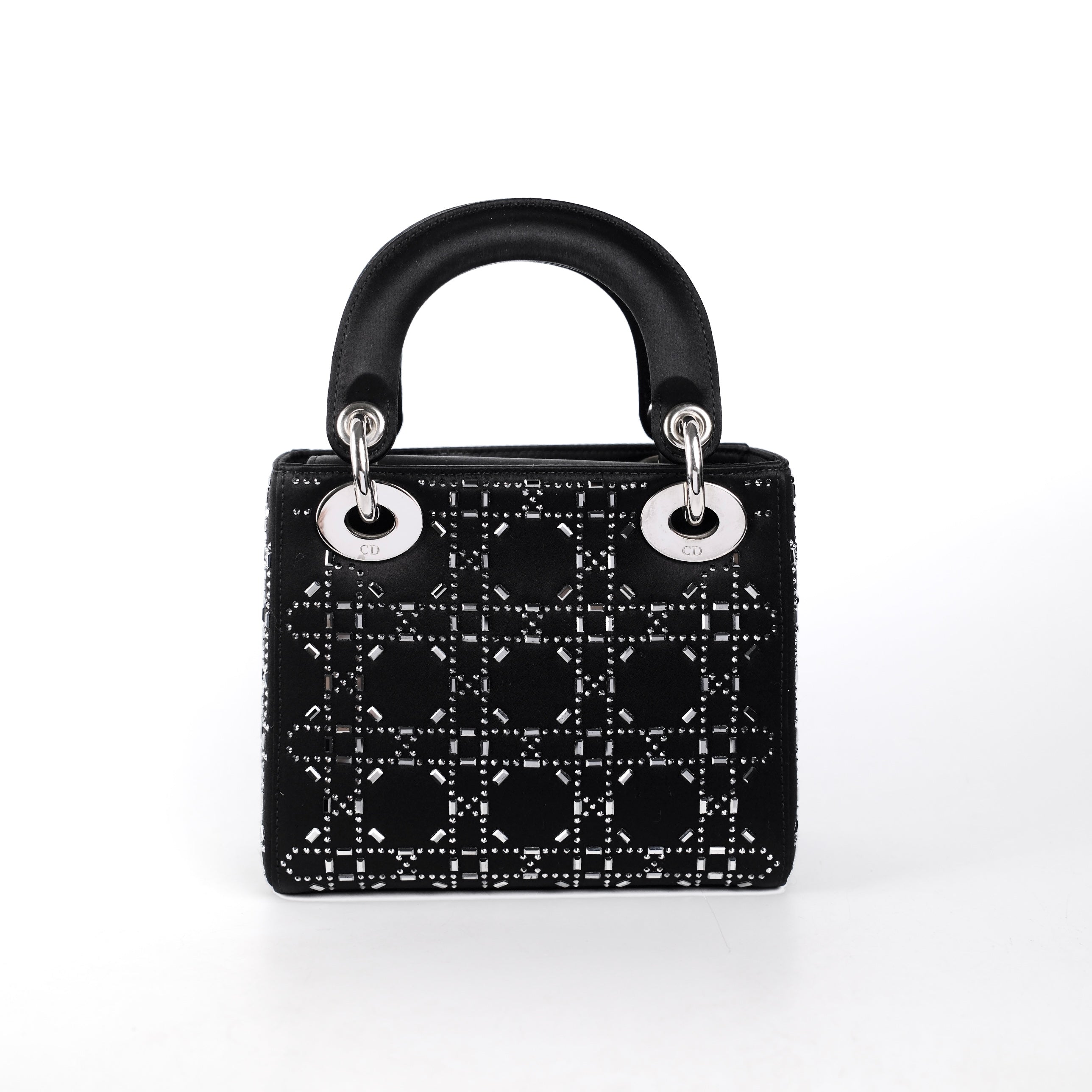Christian Dior Mini Lady Dior Satin Black