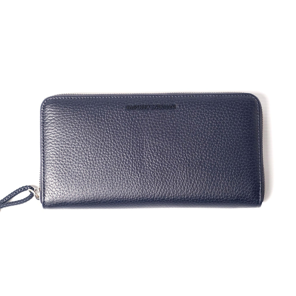 Tumbled Leather Wallet With Wrap-Around Zip