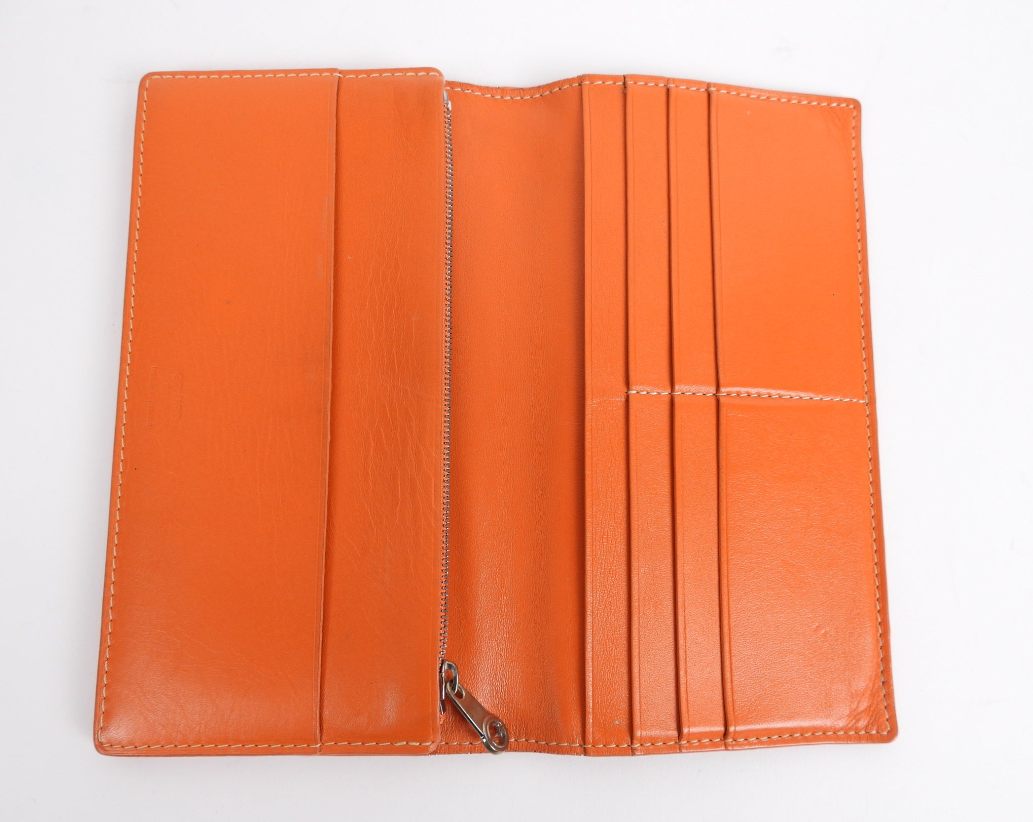 Goyard Orange Goyardine Richelieu Long Flap Bi-Fold Wallet