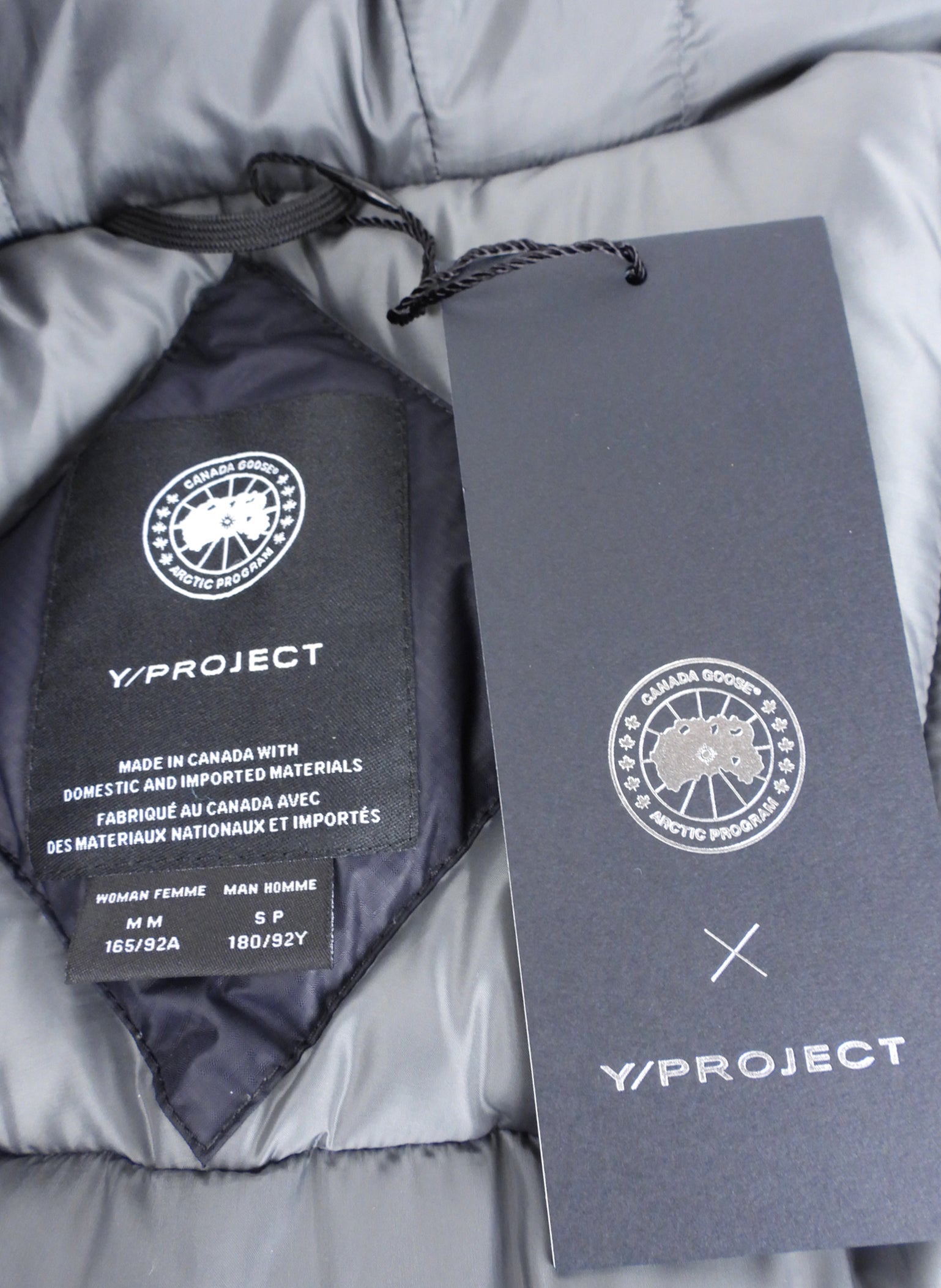 Canada Goose X Y/Project Unisex Black Edition Down Skreslet Puffer - M