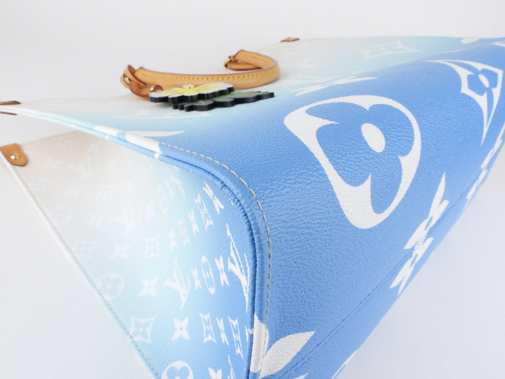 Louis Vuitton Blue Giant Monogram OnTheRun By The Pool GM Two Way Tote Bag