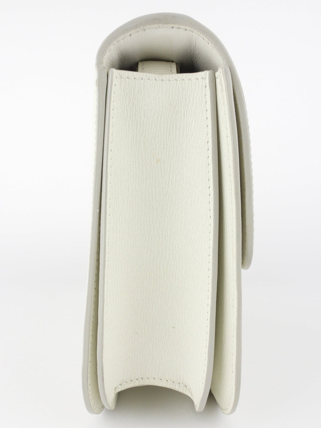 Celine White Textured Leather Medium Box Bag