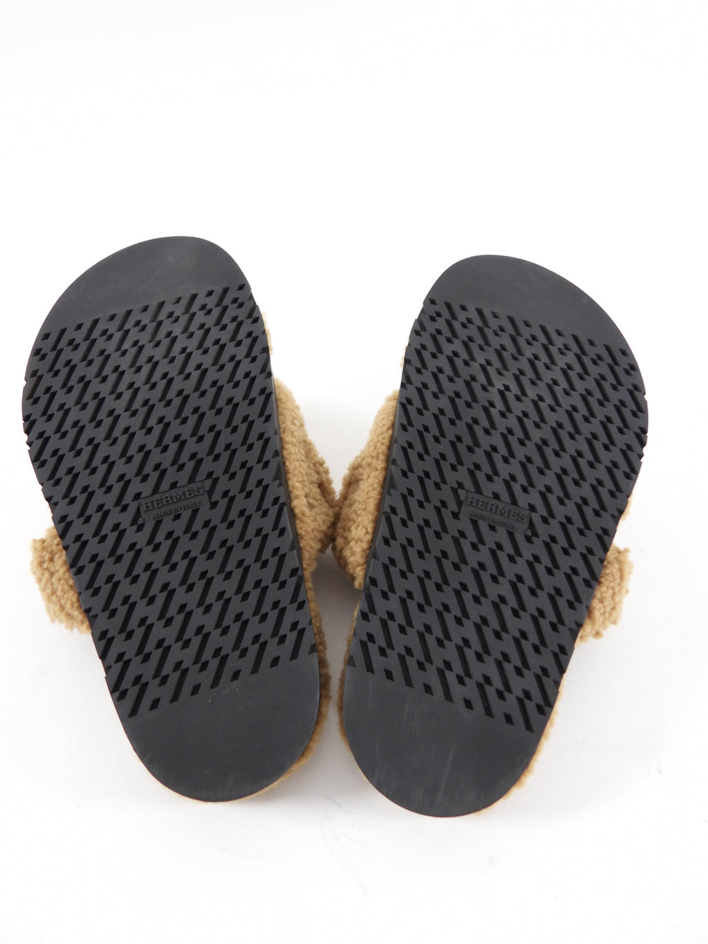Hermes Chypre Shearling Sandals - 37
