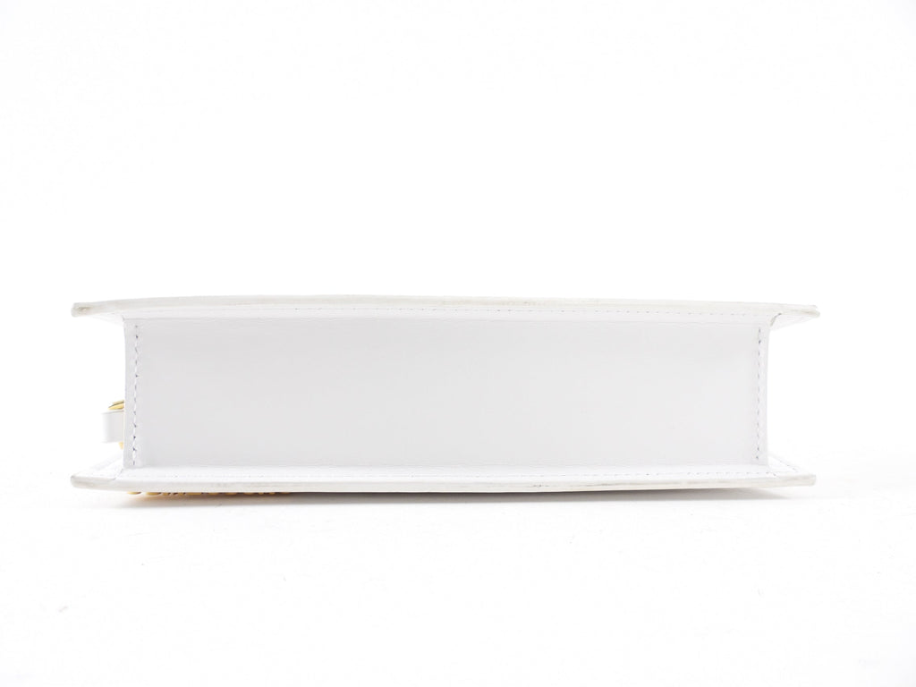 Jacquemus Le Chiquito Long White Two Way Top Handle Crossbody Bag