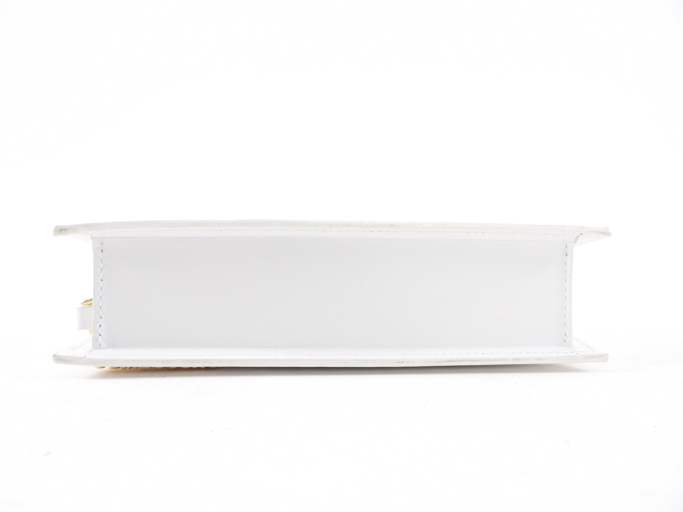 Jacquemus Le Chiquito Long White Two Way Top Handle Crossbody Bag