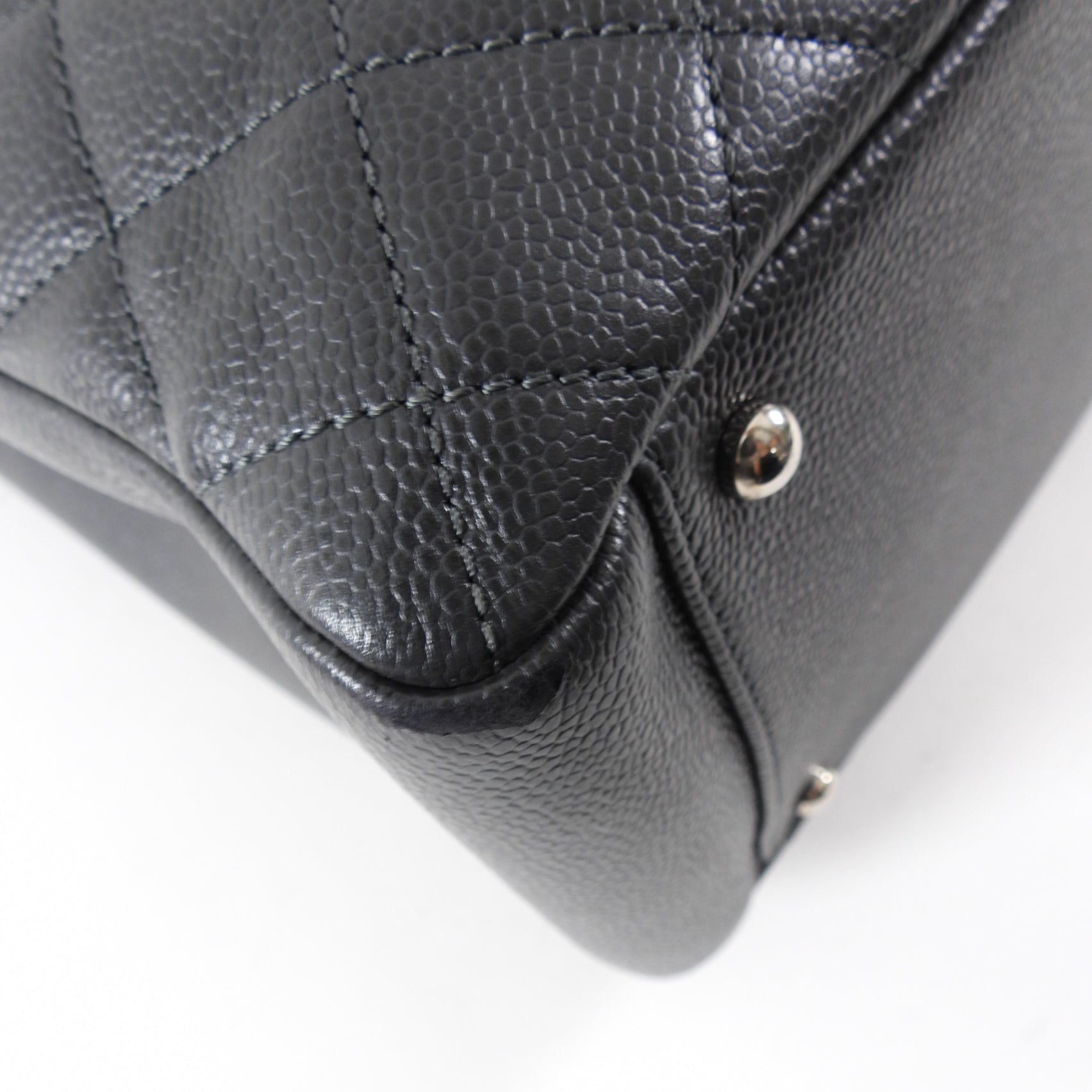 Chanel XL Black Caviar Leather Large GST Grand Shopping Tote Bag SHW