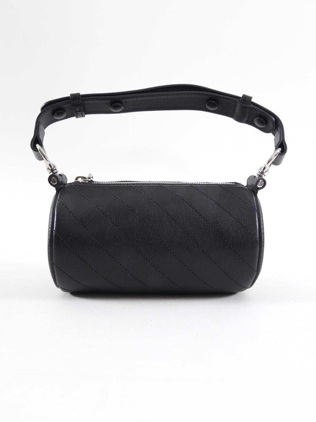 Gucci Black Leather Blondie Mini GG Barrel Bag