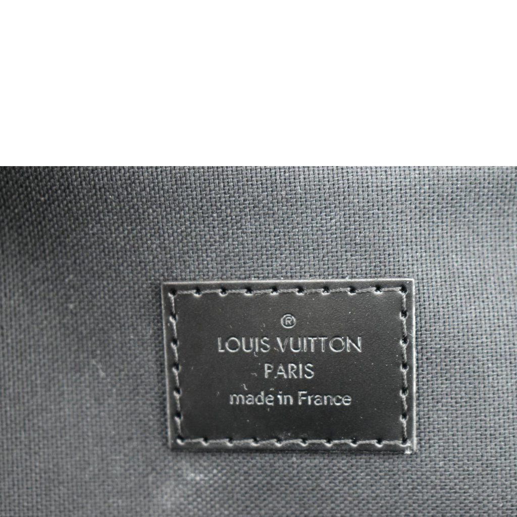 LOUIS VUITTON Michael Damier Graphite Canvas Backpack Bag Black
