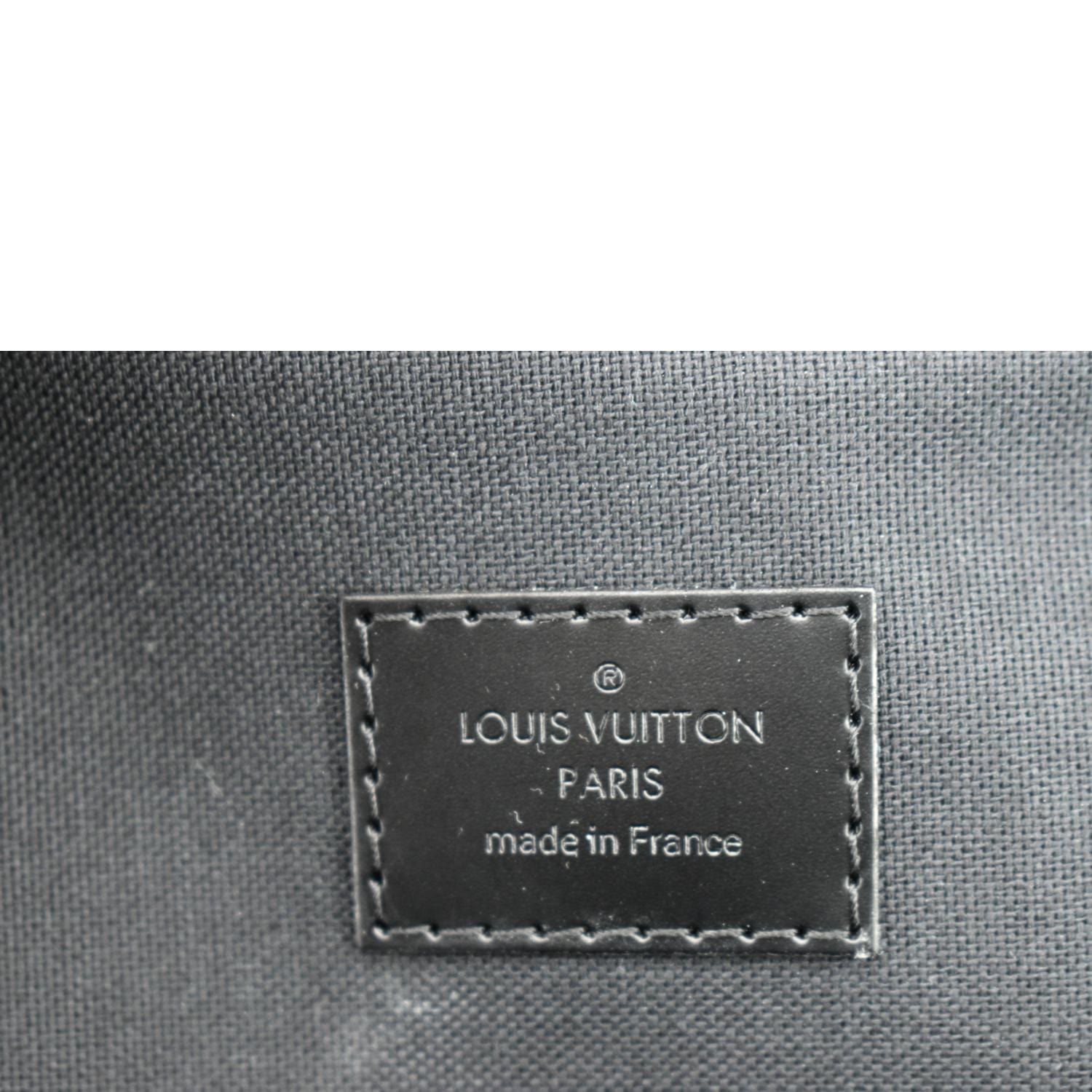 LOUIS VUITTON Michael Damier Graphite Canvas Backpack Bag Black
