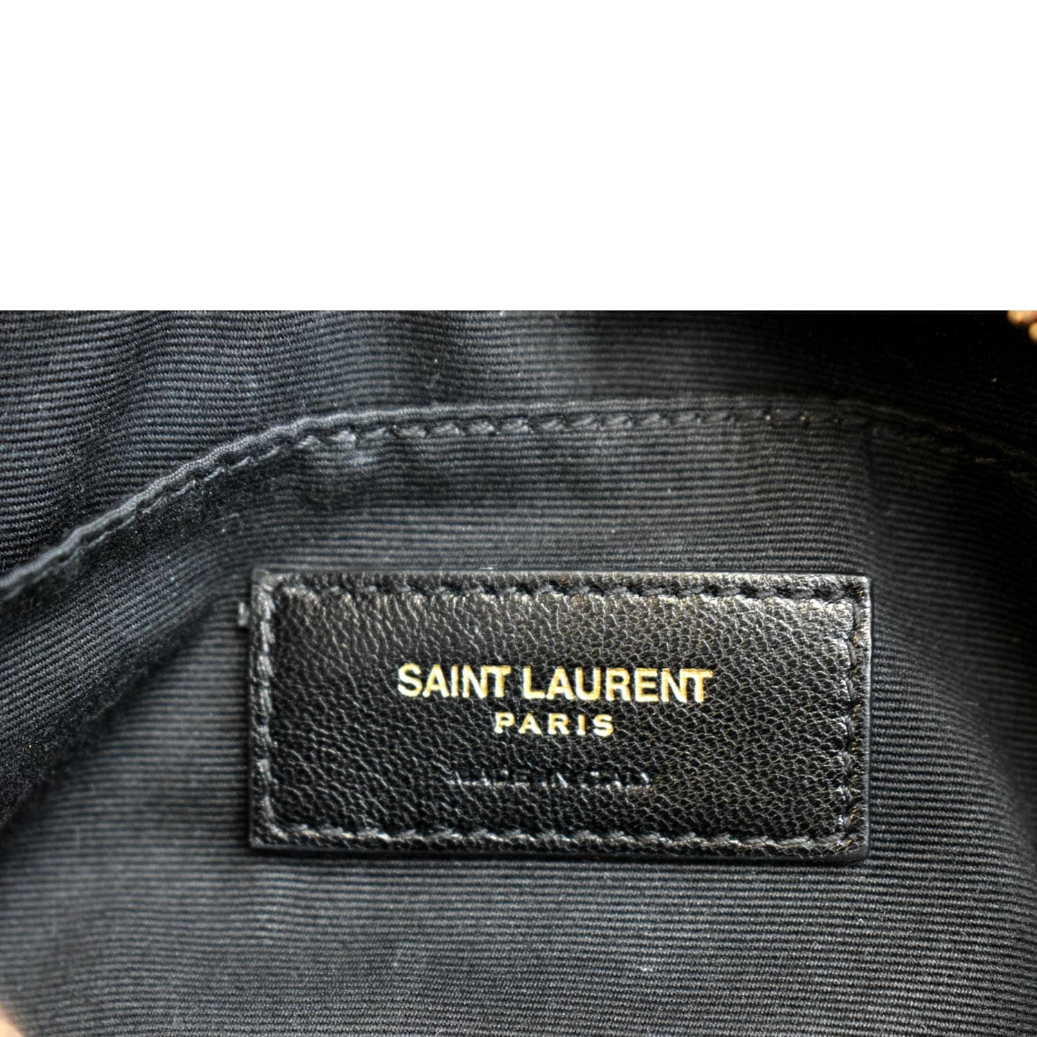 YVES SAINT LAURENT Lou Calfskin Leather Crossbody Belt Bag Red